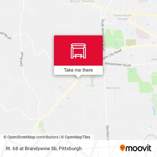 Rt. 68 at Brandywine Sb map