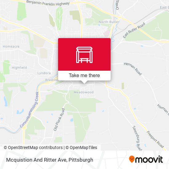 Mcquistion And Ritter Ave map