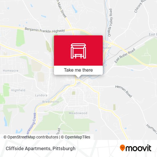 Cliffside Apartments map