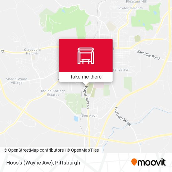 Hoss's (Wayne Ave) map