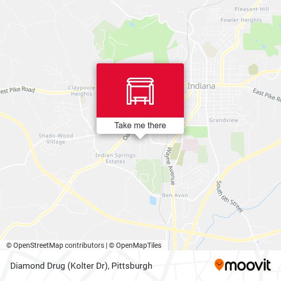 Diamond Drug (Kolter Dr) map