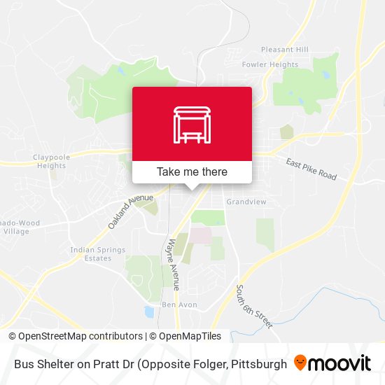 Bus Shelter on Pratt Dr map