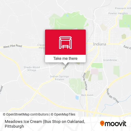Meadows Ice Cream map