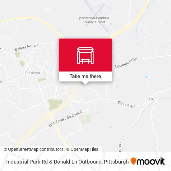 Industrial Park Rd & Donald Ln Outbound map