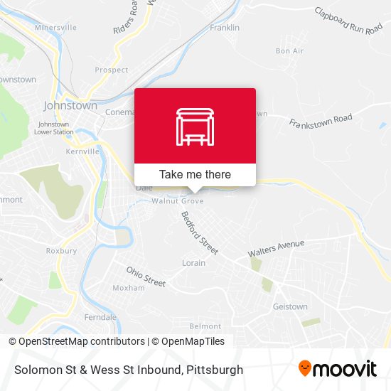 Mapa de Solomon St & Wess St Inbound