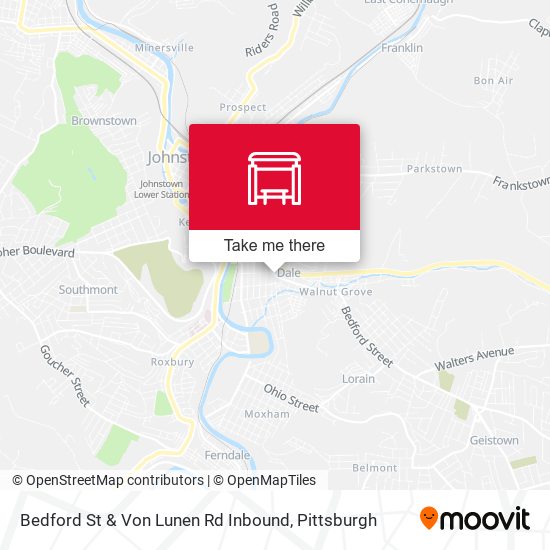 Mapa de Bedford St & Von Lunen Rd Inbound