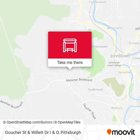Mapa de Goucher St & Willett Dr I & O
