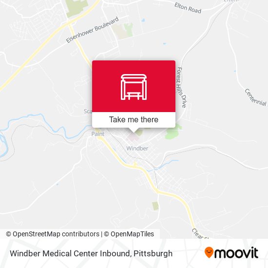 Mapa de Windber Medical Center Inbound