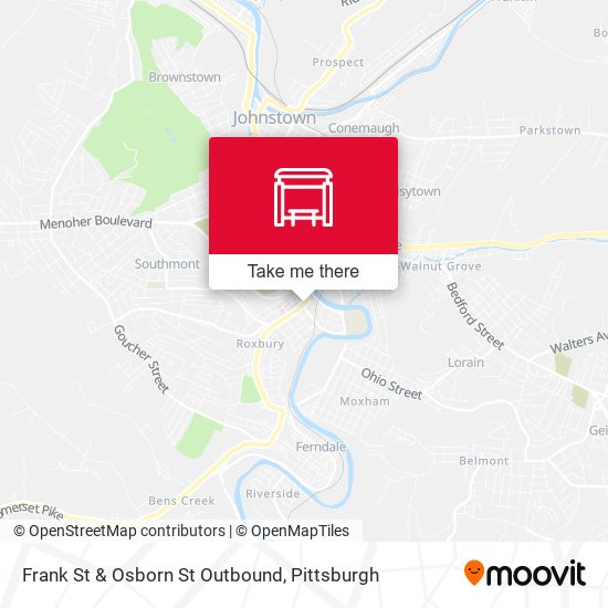 Frank St & Osborn St Outbound map