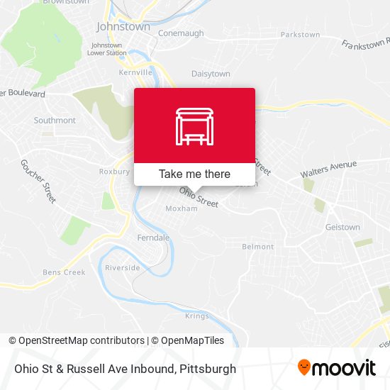 Ohio St & Russell Ave Inbound map