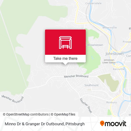 Minno Dr & Granger Dr Outbound map