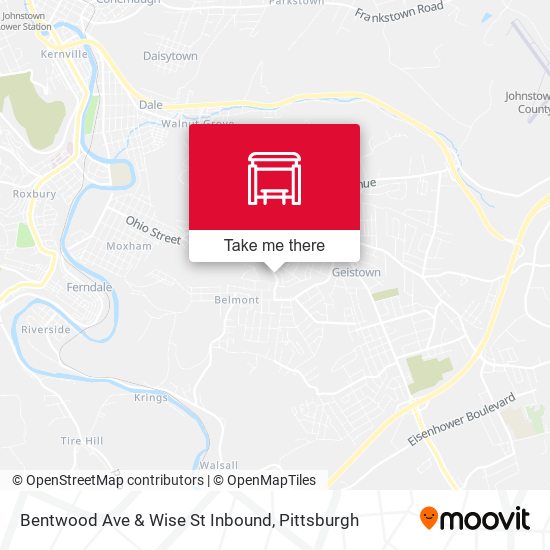 Bentwood Ave & Wise St Inbound map