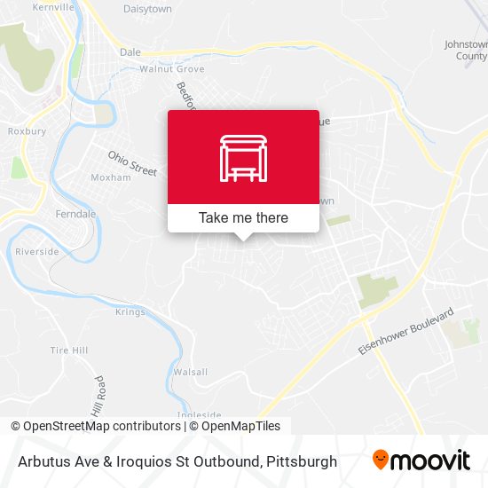Mapa de Arbutus Ave & Iroquios St Outbound
