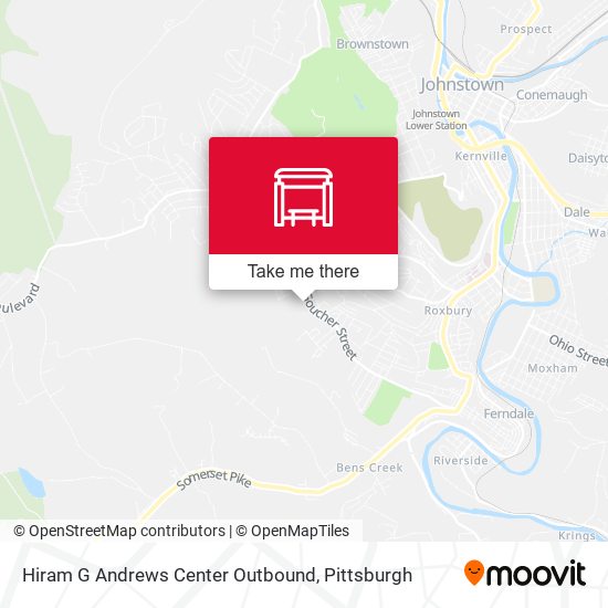 Mapa de Hiram G  Andrews Center Outbound
