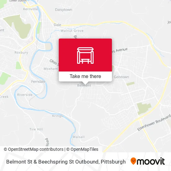 Mapa de Belmont St & Beechspring St Outbound