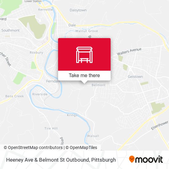 Mapa de Heeney Ave & Belmont St Outbound