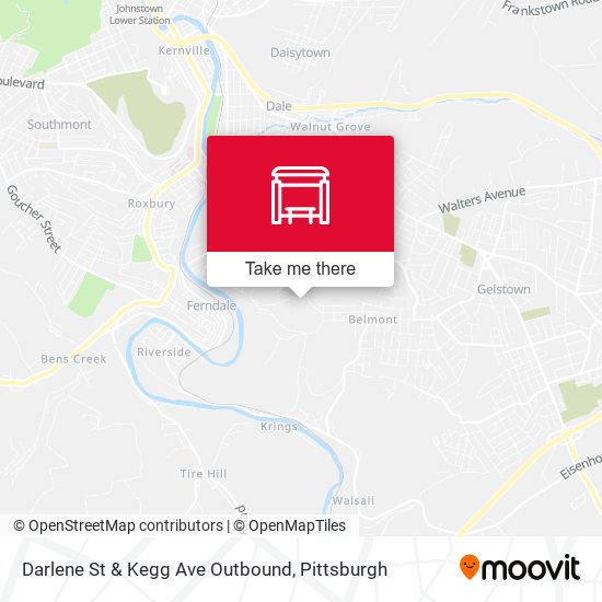 Darlene St & Kegg Ave Outbound map