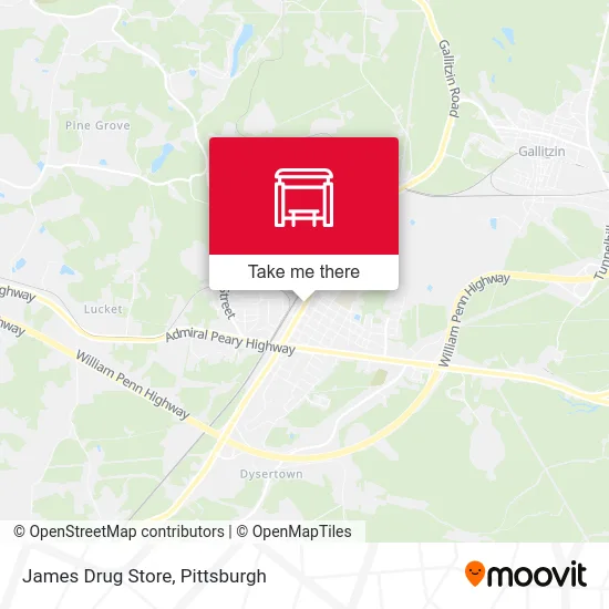 James Drug Store map