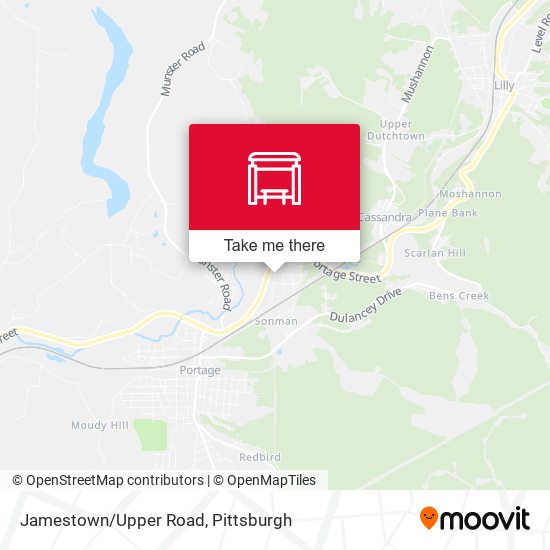Mapa de Jamestown/Upper Road