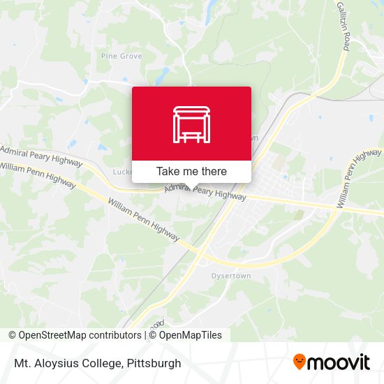 Mt. Aloysius College map