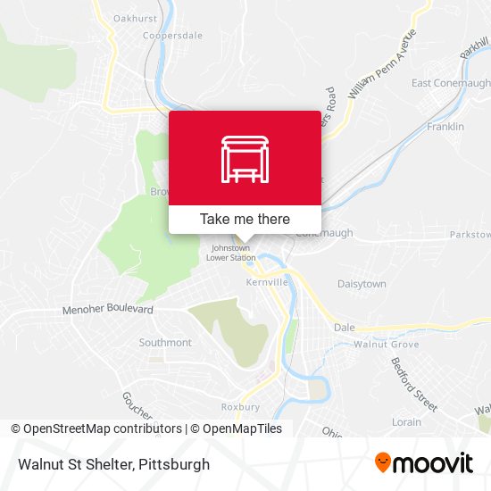 Walnut St Shelter map