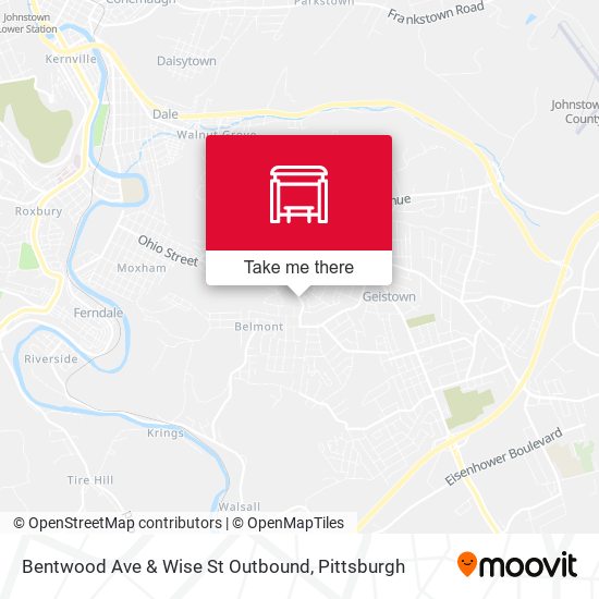 Bentwood Ave & Wise St Outbound map