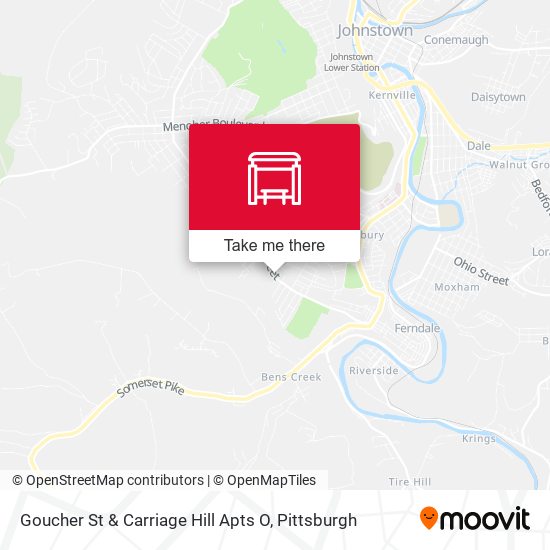 Mapa de Goucher St & Carriage Hill Apts O