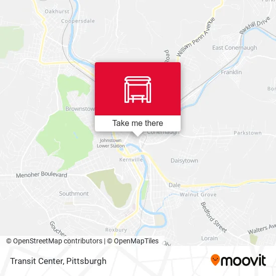 Transit Center map