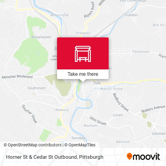 Mapa de Horner St  & Cedar St  Outbound