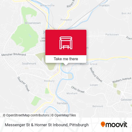 Mapa de Messenger St  & Horner St  Inbound