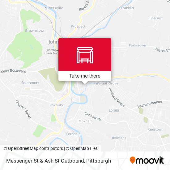 Mapa de Messenger St  & Ash St  Outbound