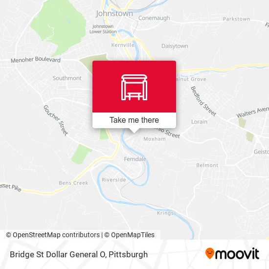 Mapa de Bridge St    Dollar General O