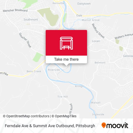 Ferndale Ave  & Summit Ave  Outbound map
