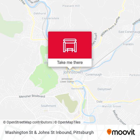 Mapa de Washington St & Johns St Inbound