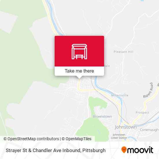 Mapa de Strayer St & Chandler Ave Inbound
