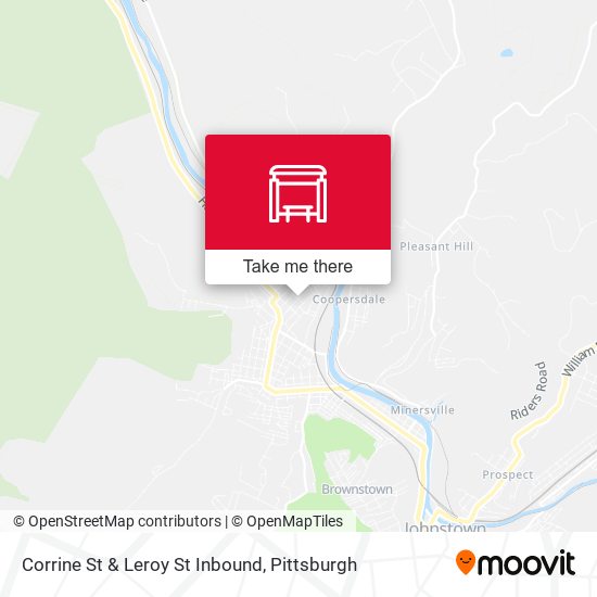 Corrine St & Leroy St Inbound map