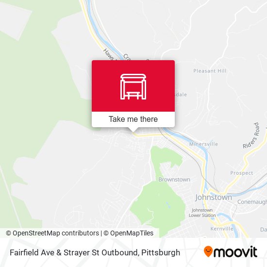 Fairfield Ave & Strayer St Outbound map