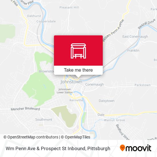 Mapa de Wm Penn Ave & Prospect St Inbound