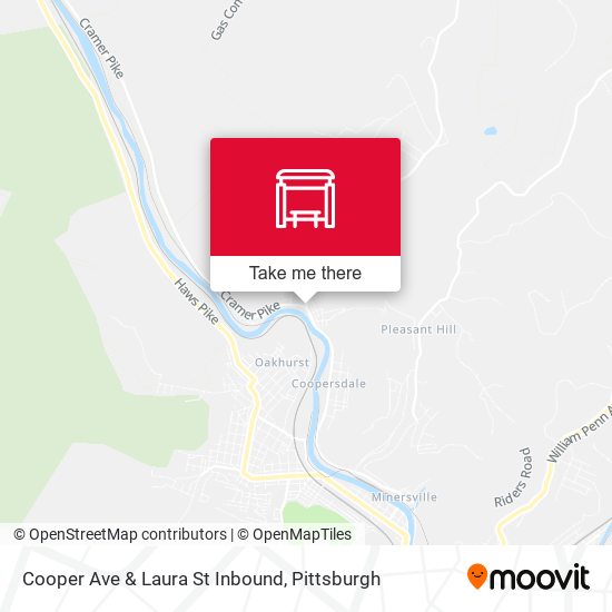 Cooper Ave & Laura St Inbound map