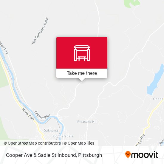 Mapa de Cooper Ave & Sadie St Inbound