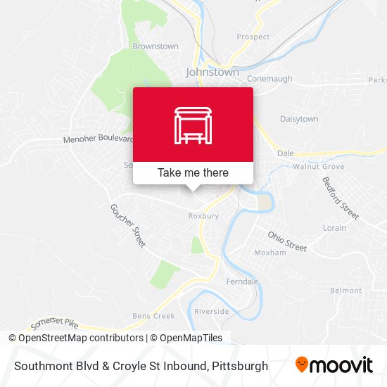 Southmont Blvd & Croyle St Inbound map