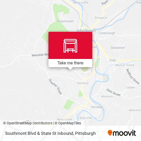Southmont Blvd & State St Inbound map
