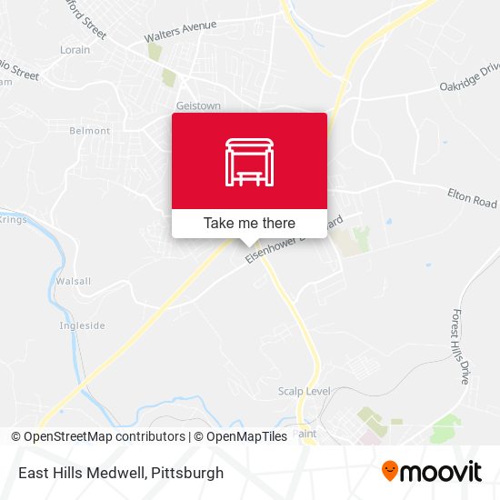 East Hills Medwell map