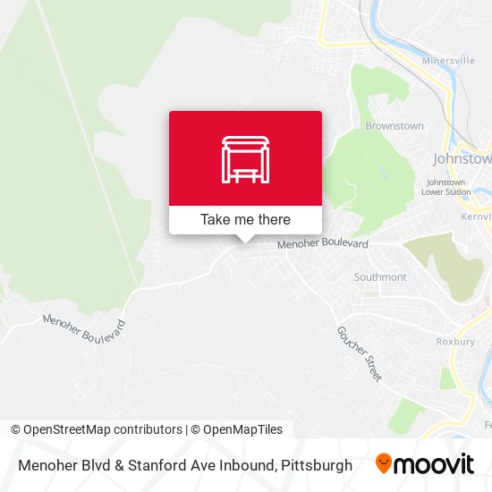 Menoher Blvd & Stanford Ave Inbound map