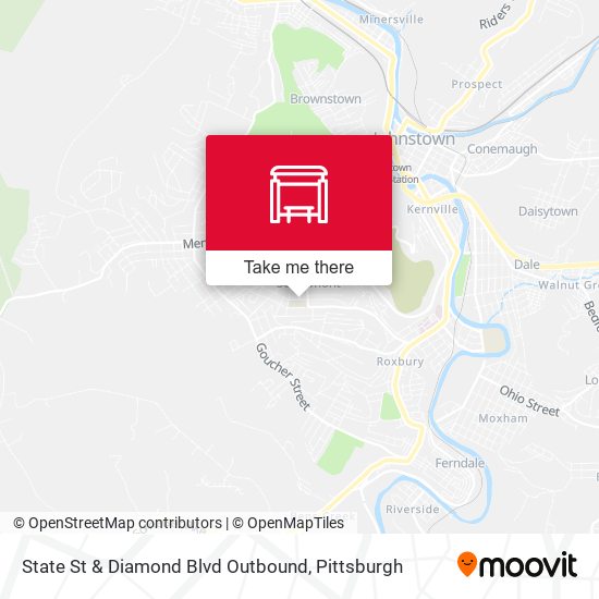 State St & Diamond Blvd Outbound map