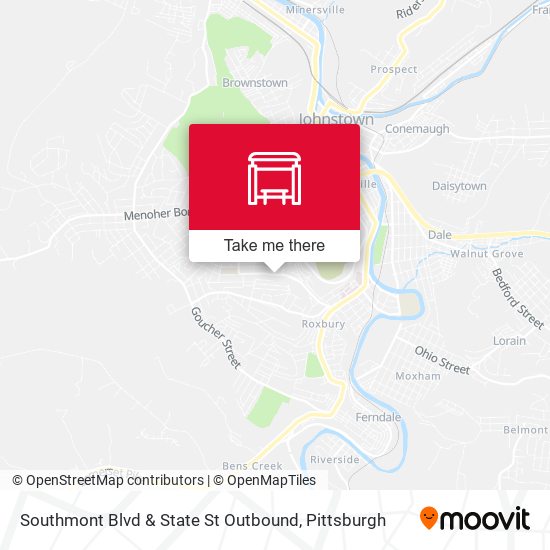 Southmont Blvd & State St Outbound map