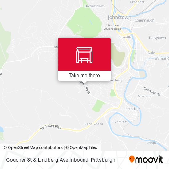 Mapa de Goucher St & Lindberg Ave Inbound