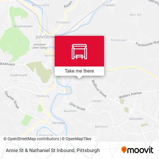 Mapa de Annie St & Nathaniel St Inbound