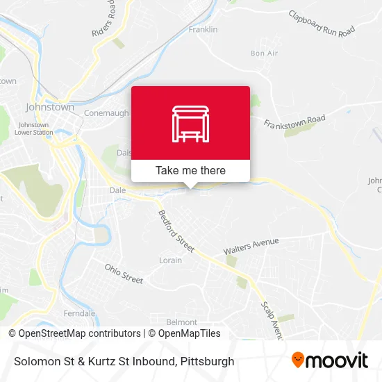 Solomon St & Kurtz St Inbound map