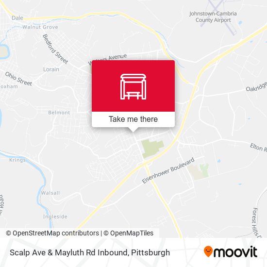 Scalp Ave & Mayluth Rd Inbound map
